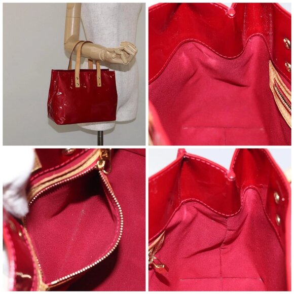LOUIS VUITTON Monogram Vernis Reade PM Hand Bag Pomme D'amour - Picture 15 of 15